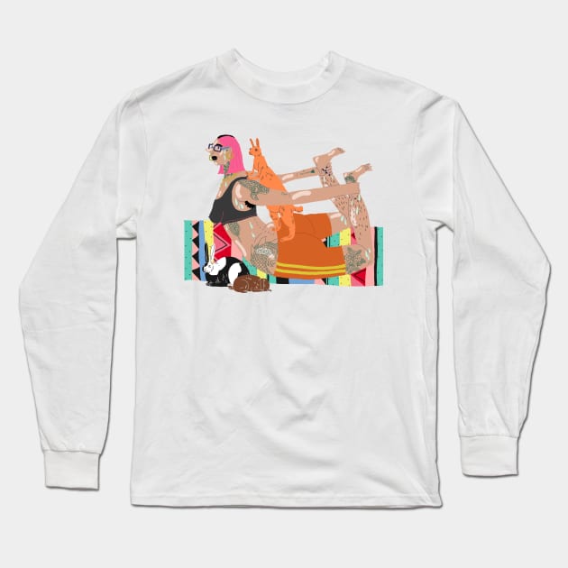 Yoga Long Sleeve T-Shirt by ezrawsmith